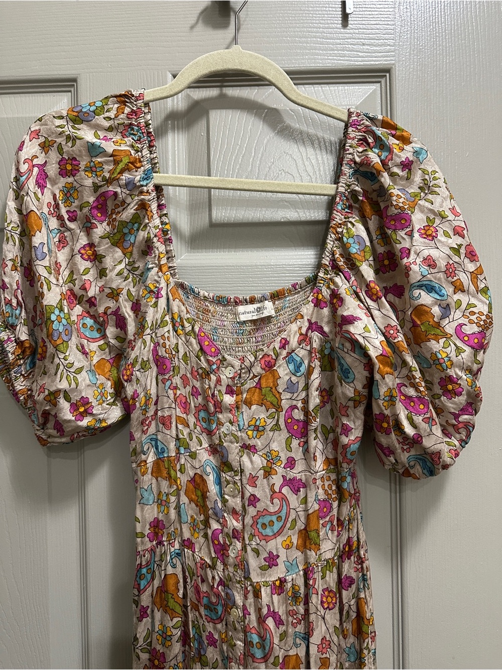 Natural Life Floral Button Down Maxi Dress - Picture 2 of 7
